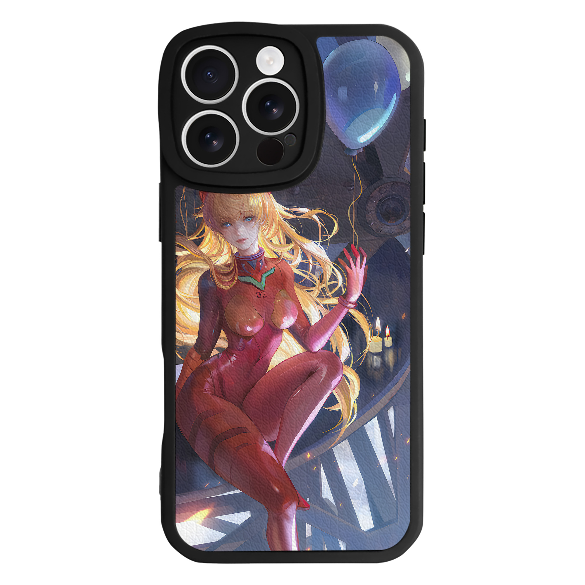 （画像用） EVA 新世紀エヴァンゲリオン 【iPhone 16シリーズ対応】シリコンスマホケース（レザー調） 材質：シリコン